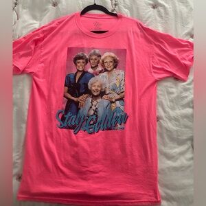 Neon Pink Golden Girls Tee Size L (42/44)